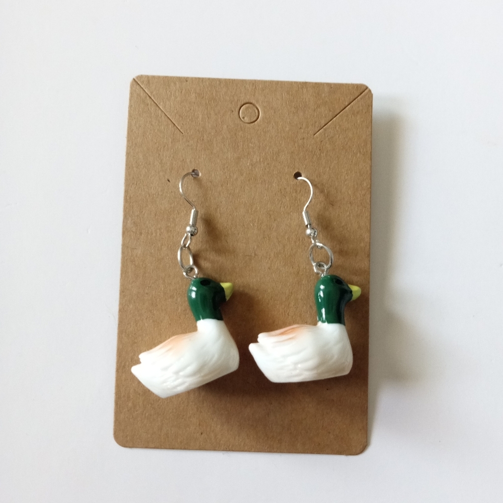 Fashion Jewelry Duck Dangle Earrings